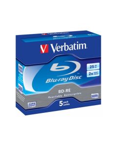 BD-RE 25GB Verbatim 2x 5er Jewel Case 43615                    