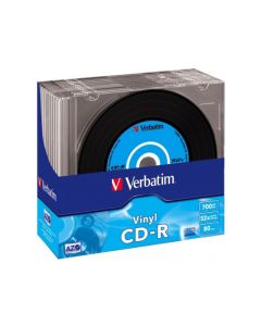 CD-R 80 Verbatim 52x Vinyl 10er Slim Case 43426
