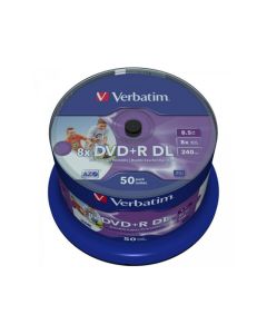 Pack de 50 DVD+R 8.5GB Verbatim 8x IW 50 CB 43703