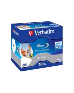BD-R 50GB Verbatim 6x Inkjet white Full Surface 10er Jewel Case 43736